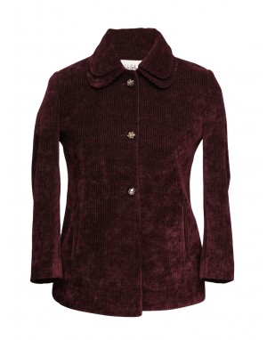 Girls Coat  Frappe Wine